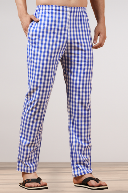 Mystic Blue Poplin Cotton Pajama