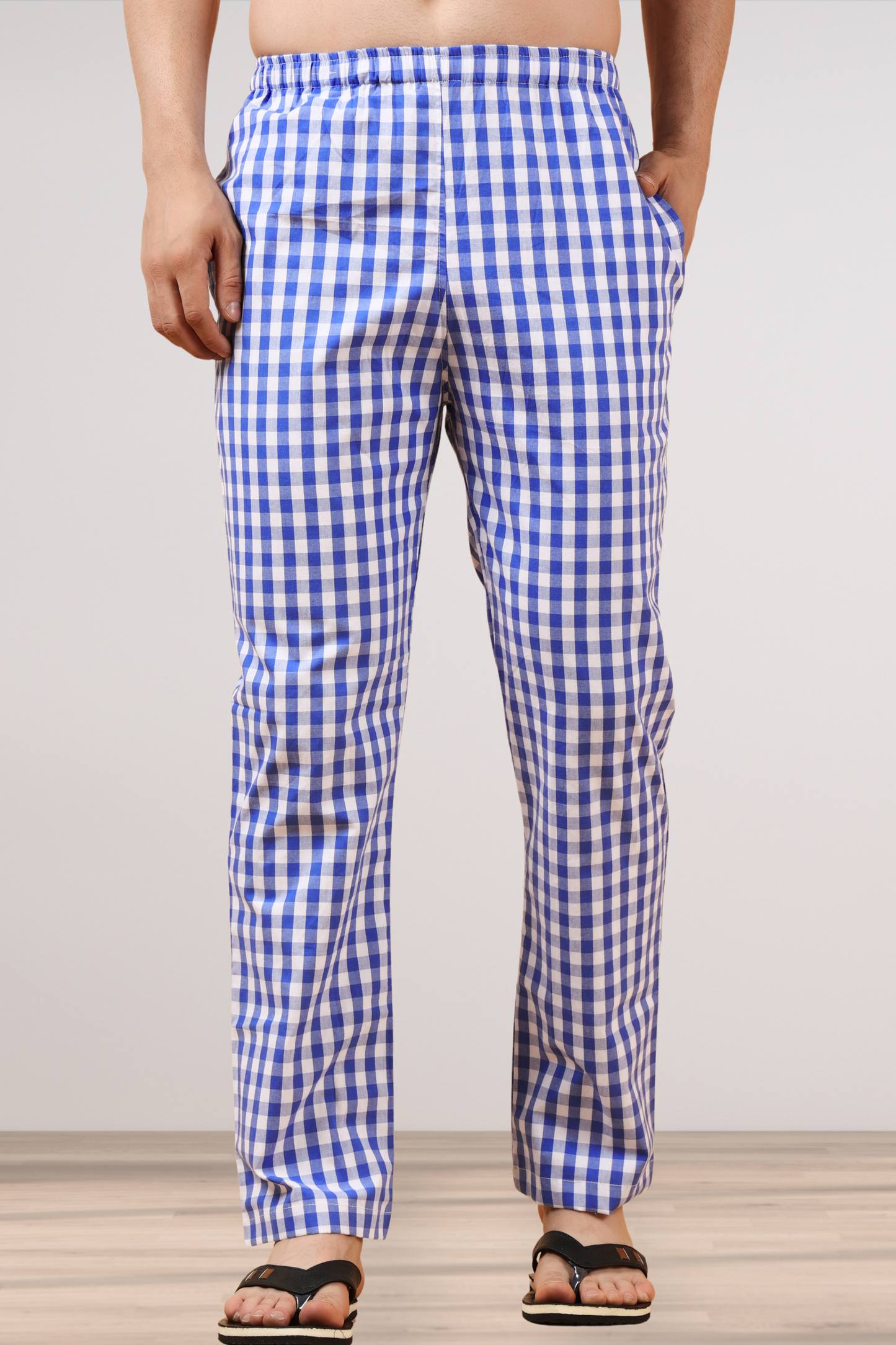 Mystic Blue Poplin Cotton Pajama