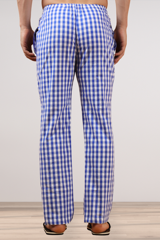 Mystic Blue Poplin Cotton Pajama