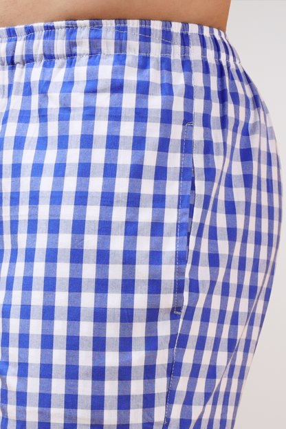 Mystic Blue Poplin Cotton Pajama