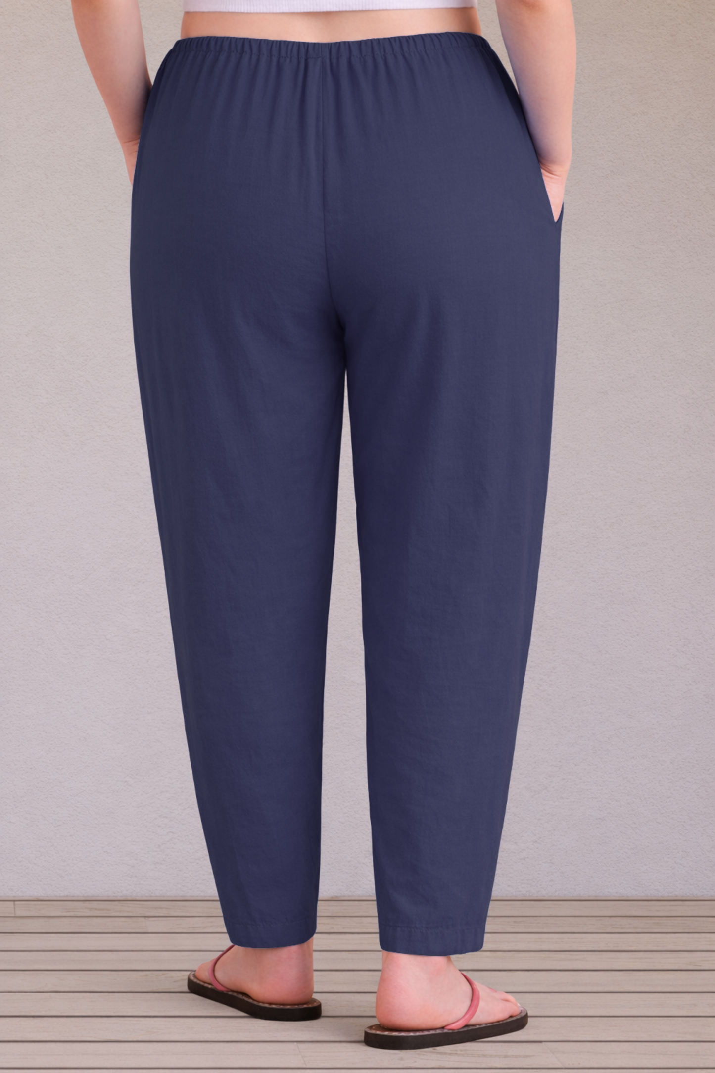 Navy Blue Easy Fit Cotton Maternity Salwar