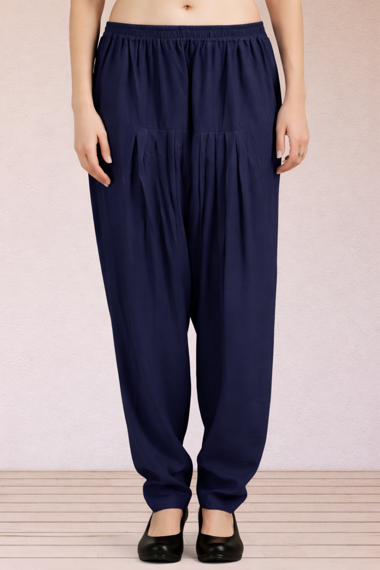 Navy Blue Easy Fit Rayon Salwar