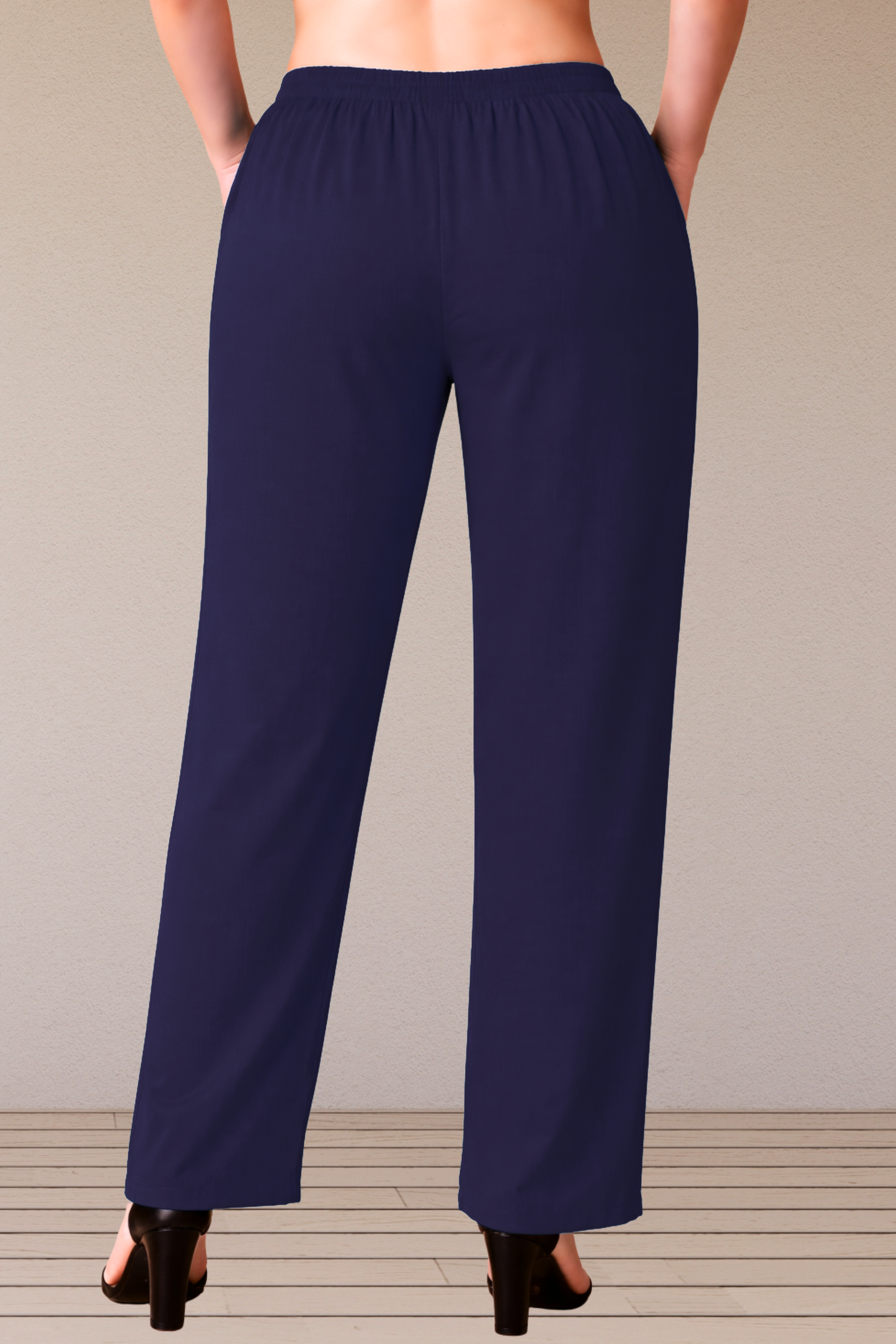 Navy Blue Rayon Kurti Pant