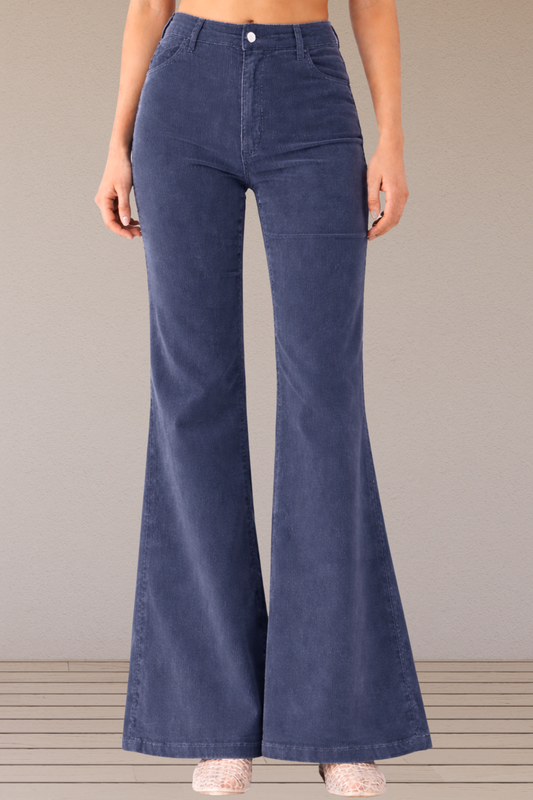 Navy Corduroy Bell Bottom