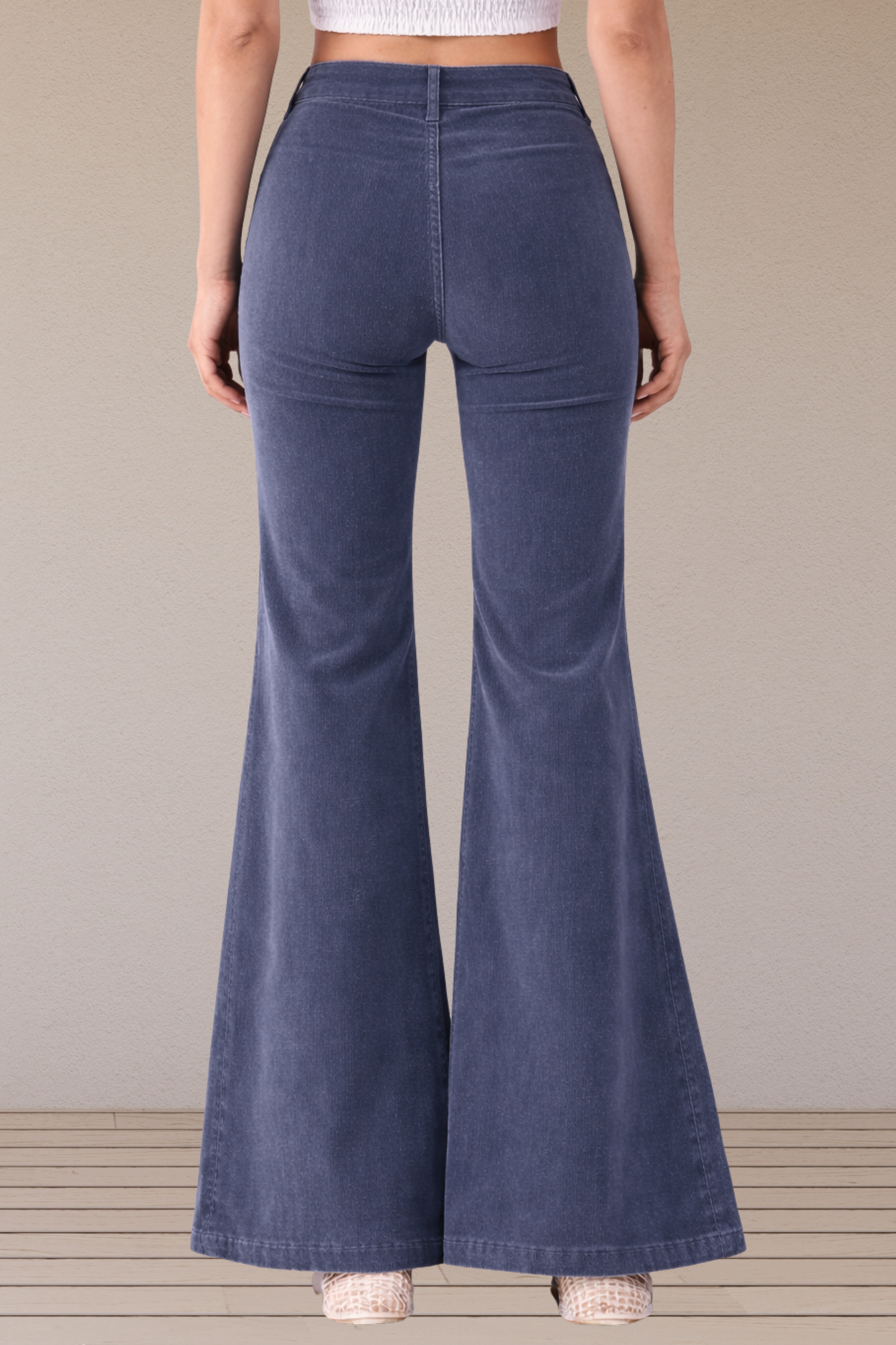 Navy Corduroy Bell Bottom