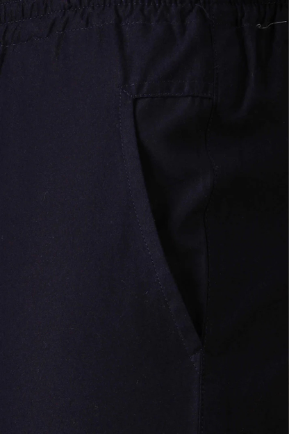 Navy Cotton Shorts