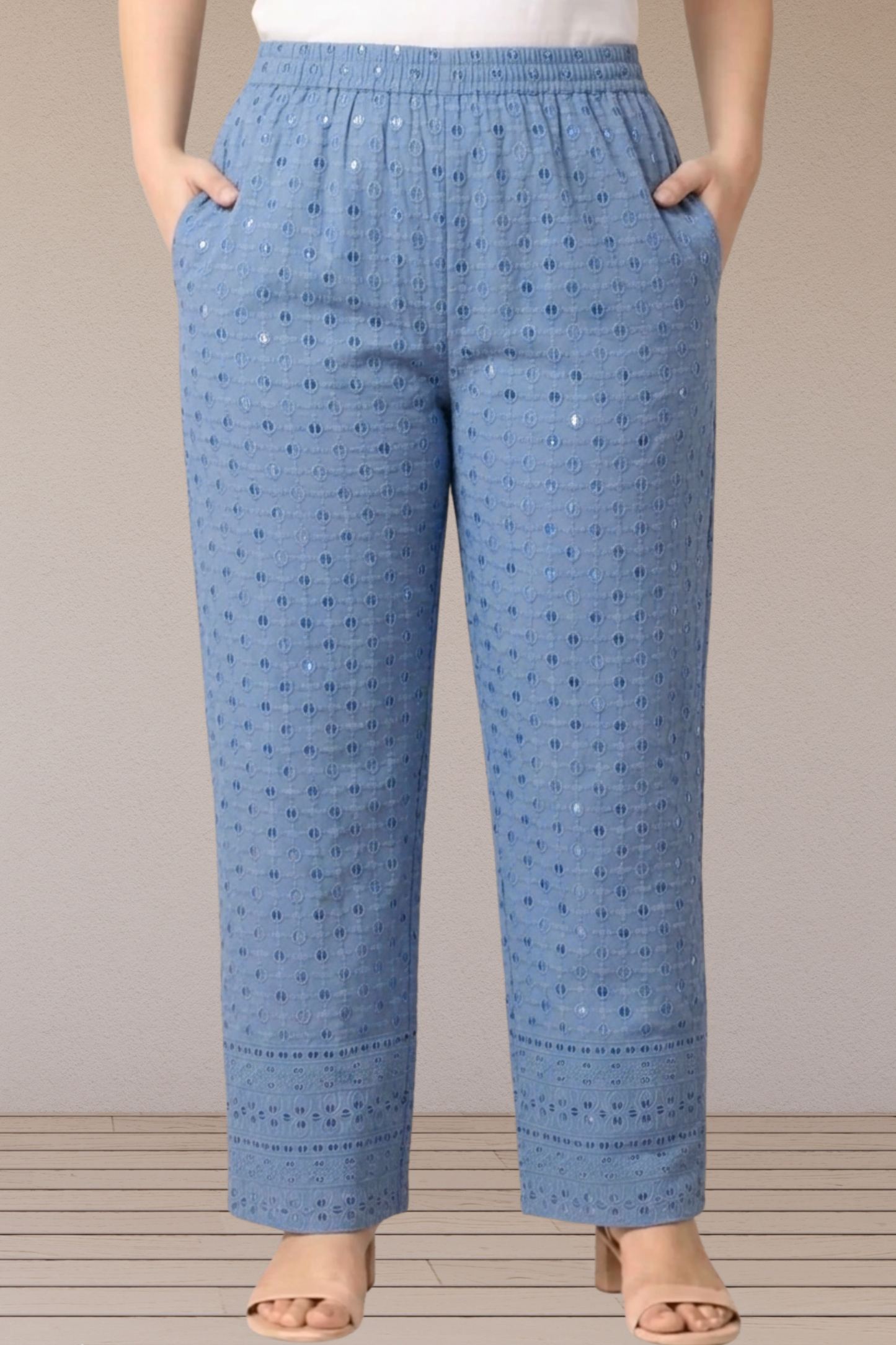 Neel Aabha Sequin Rayon Pant