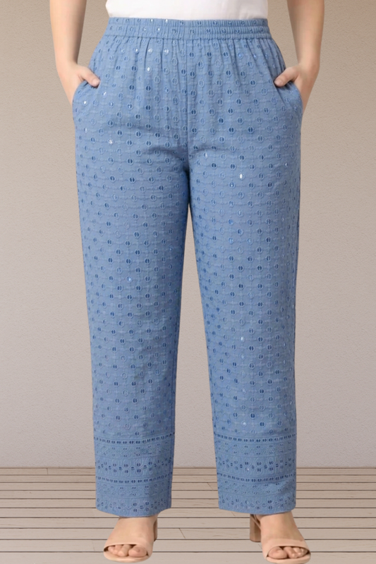 Neel Aabha Sequin Rayon Pant