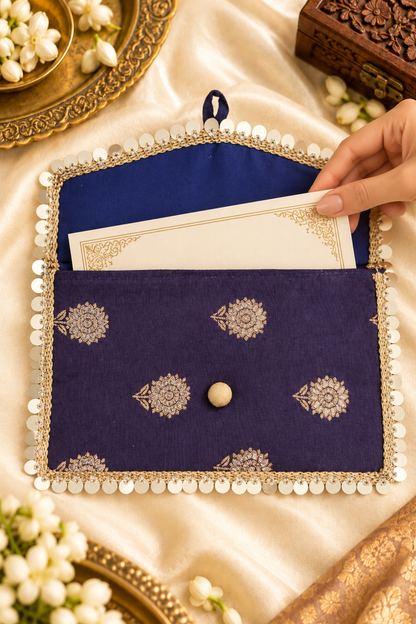 Neelam Buti Handcrafted Shagun Envelope