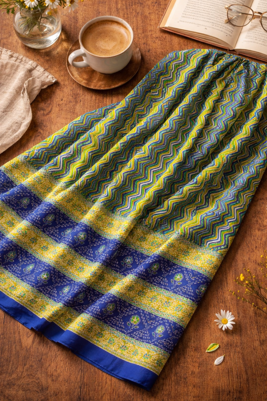 Neon Nightscape Cotton Dupatta