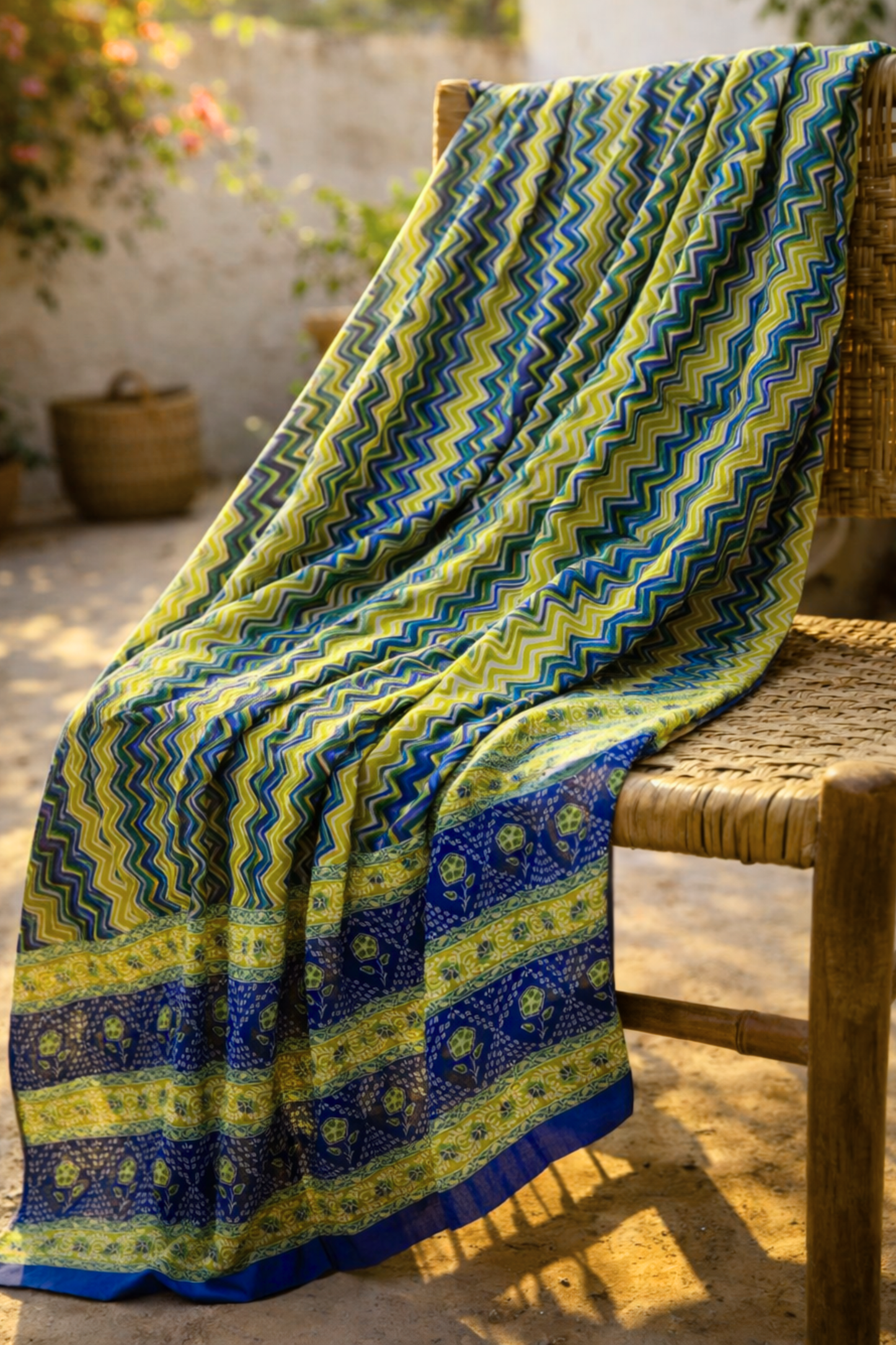 Neon Nightscape Cotton Dupatta
