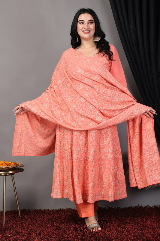 Silk Anarkali Dress 