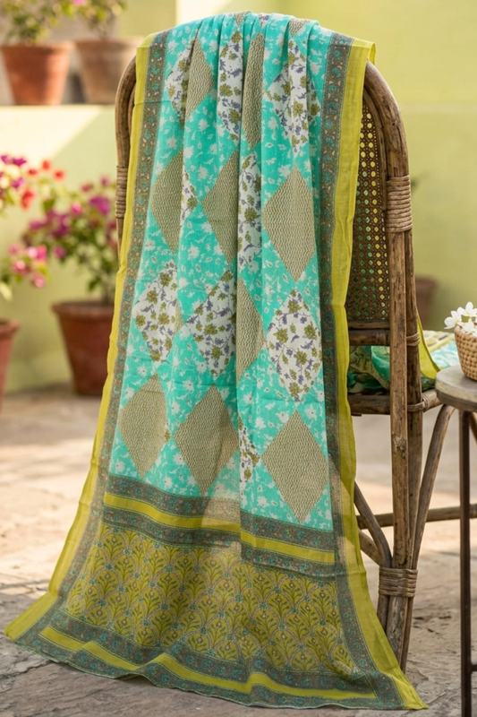 Neon Splash Cotton Dupatta