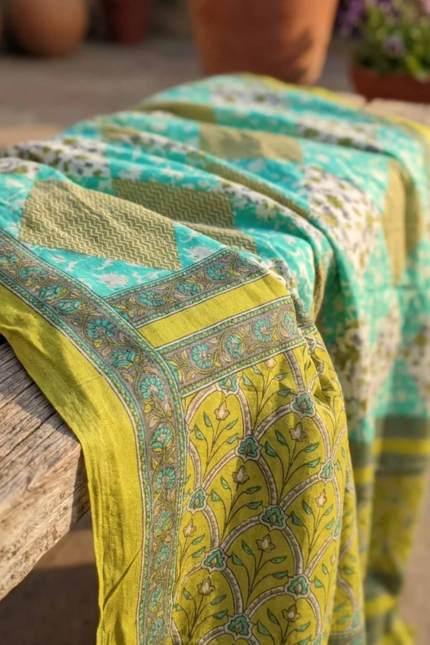 Neon Splash Cotton Dupatta