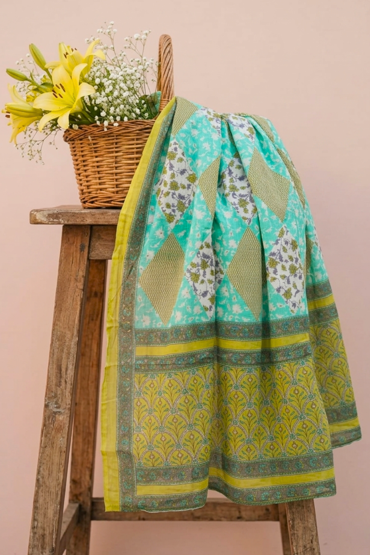Neon Splash Cotton Dupatta