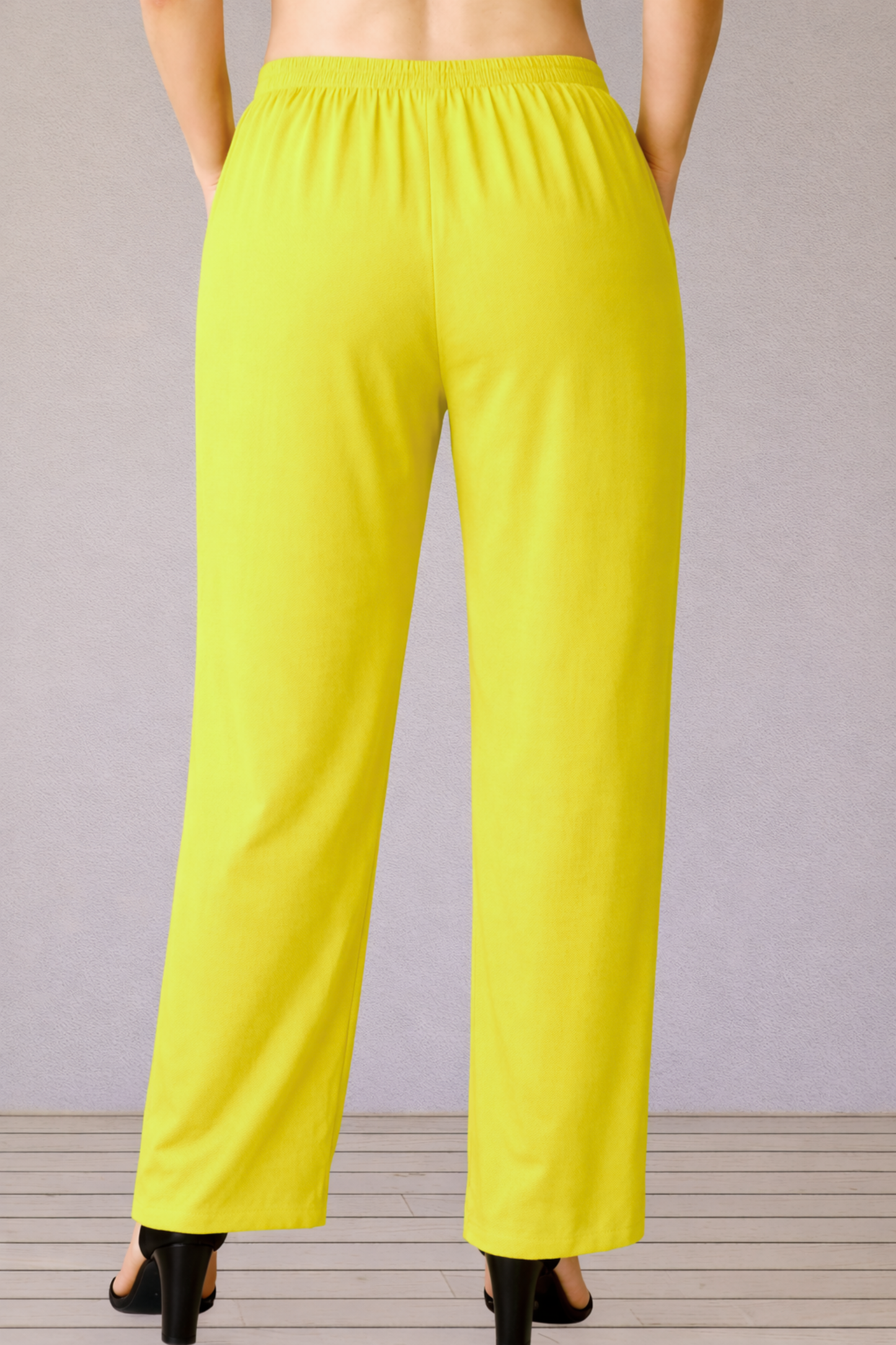 Neon Yellow Rayon Kurti Pant