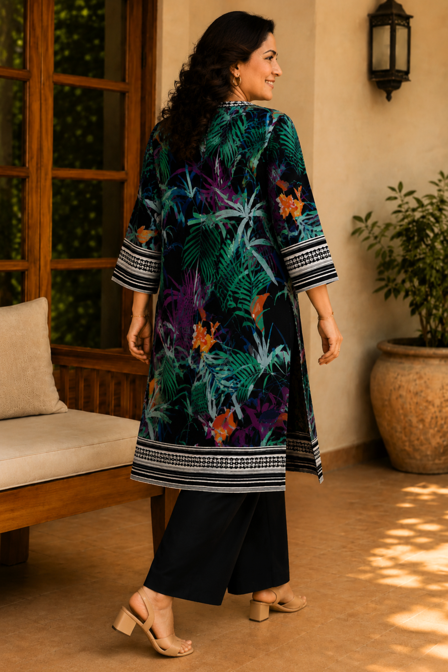 Nocturne Botanica Kurta With Pants