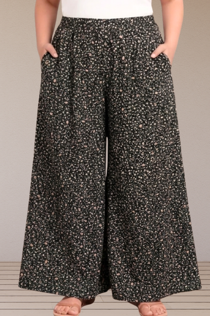 Noir Blossom Flare Pant