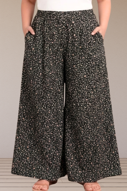 Noir Blossom Flare Pant
