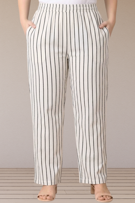 Noor Stripe Cotton Pant