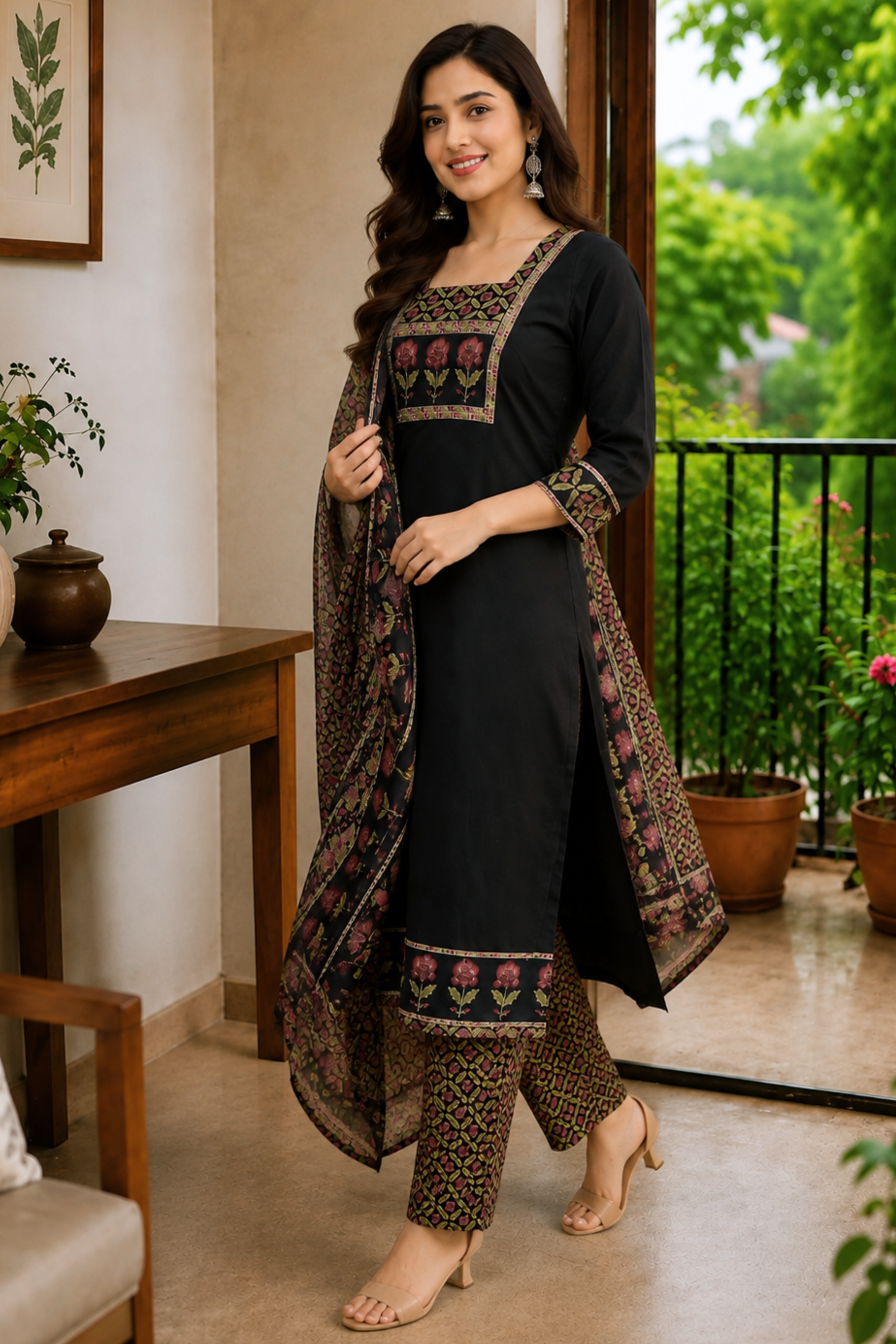Noor Gulbahar Cotton Suit Set