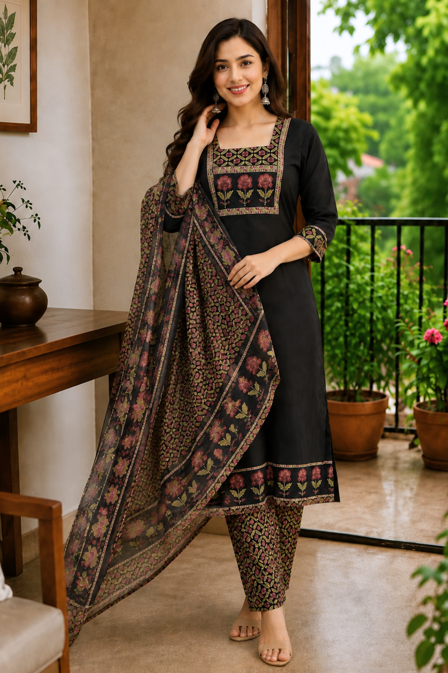 Noor Gulbahar Cotton Suit Set