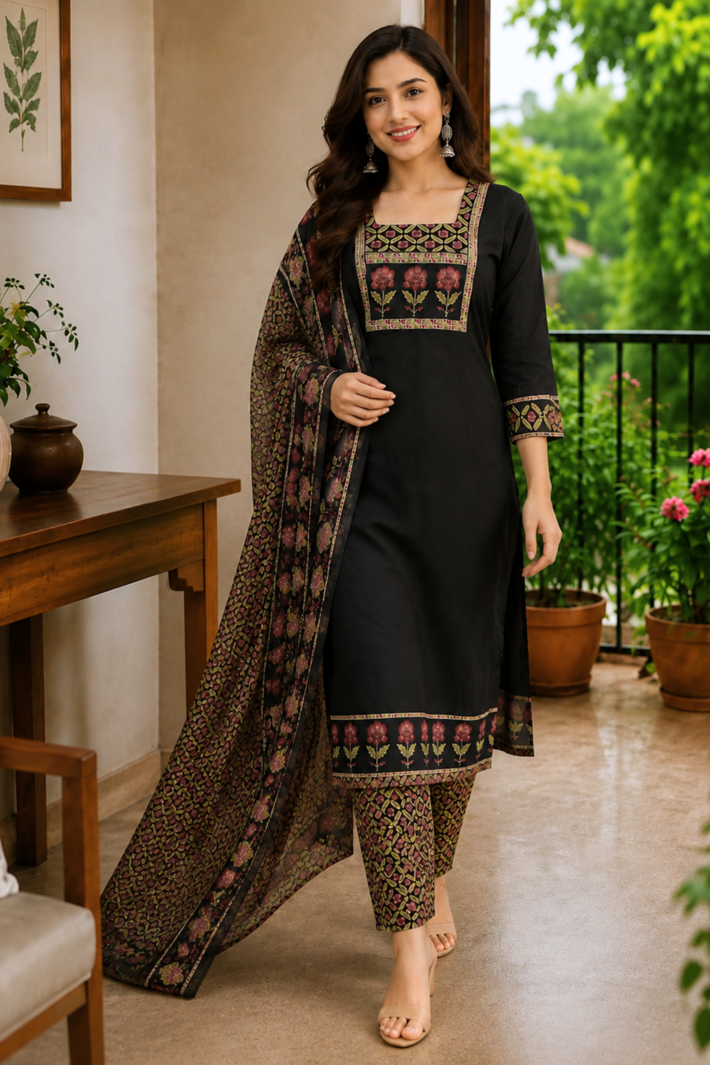 Noor Gulbahar Cotton Suit Set