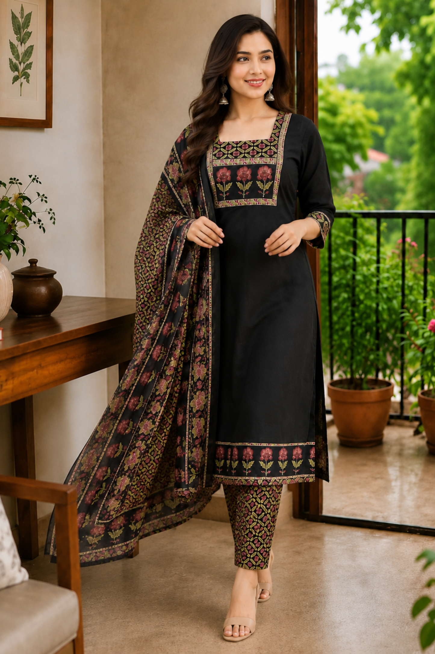 Noor Gulbahar Cotton Suit Set