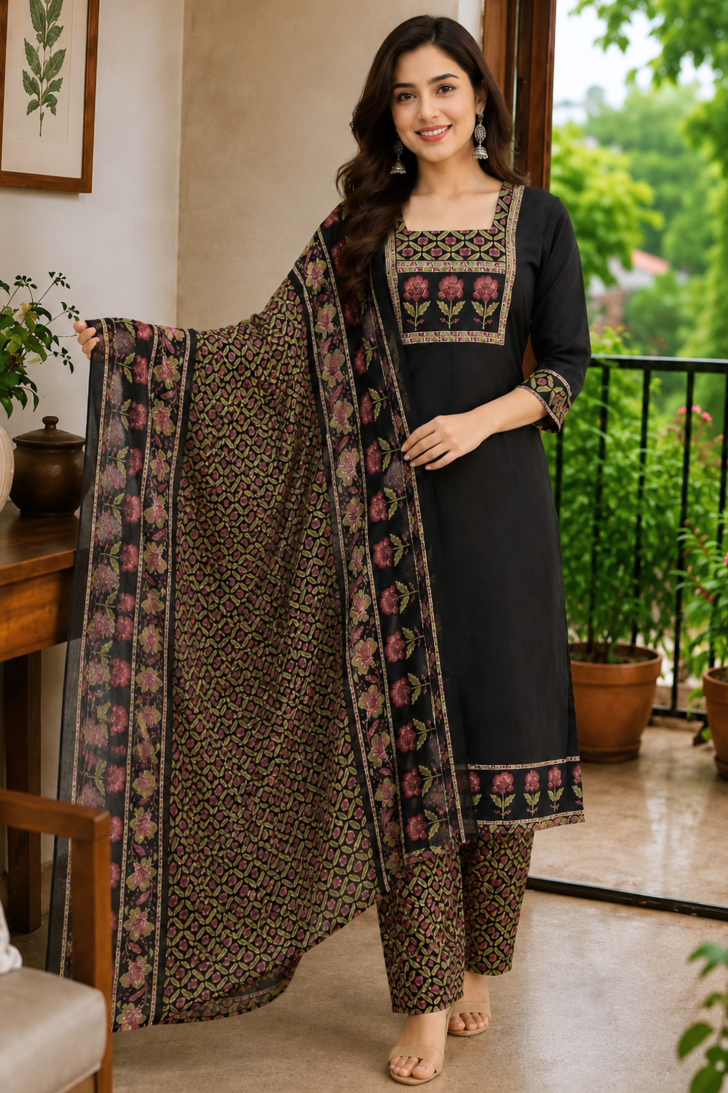 Noor Gulbahar Cotton Suit Set