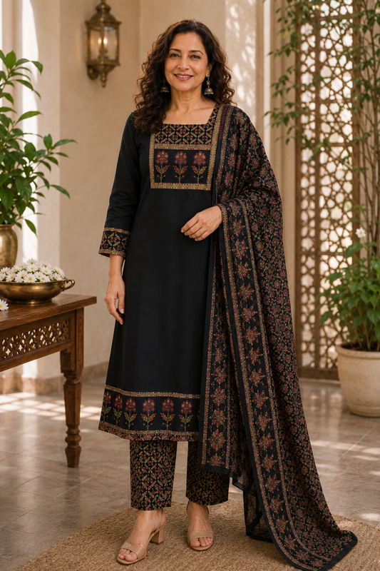 Noor Gulbahar Cotton Suit Set
