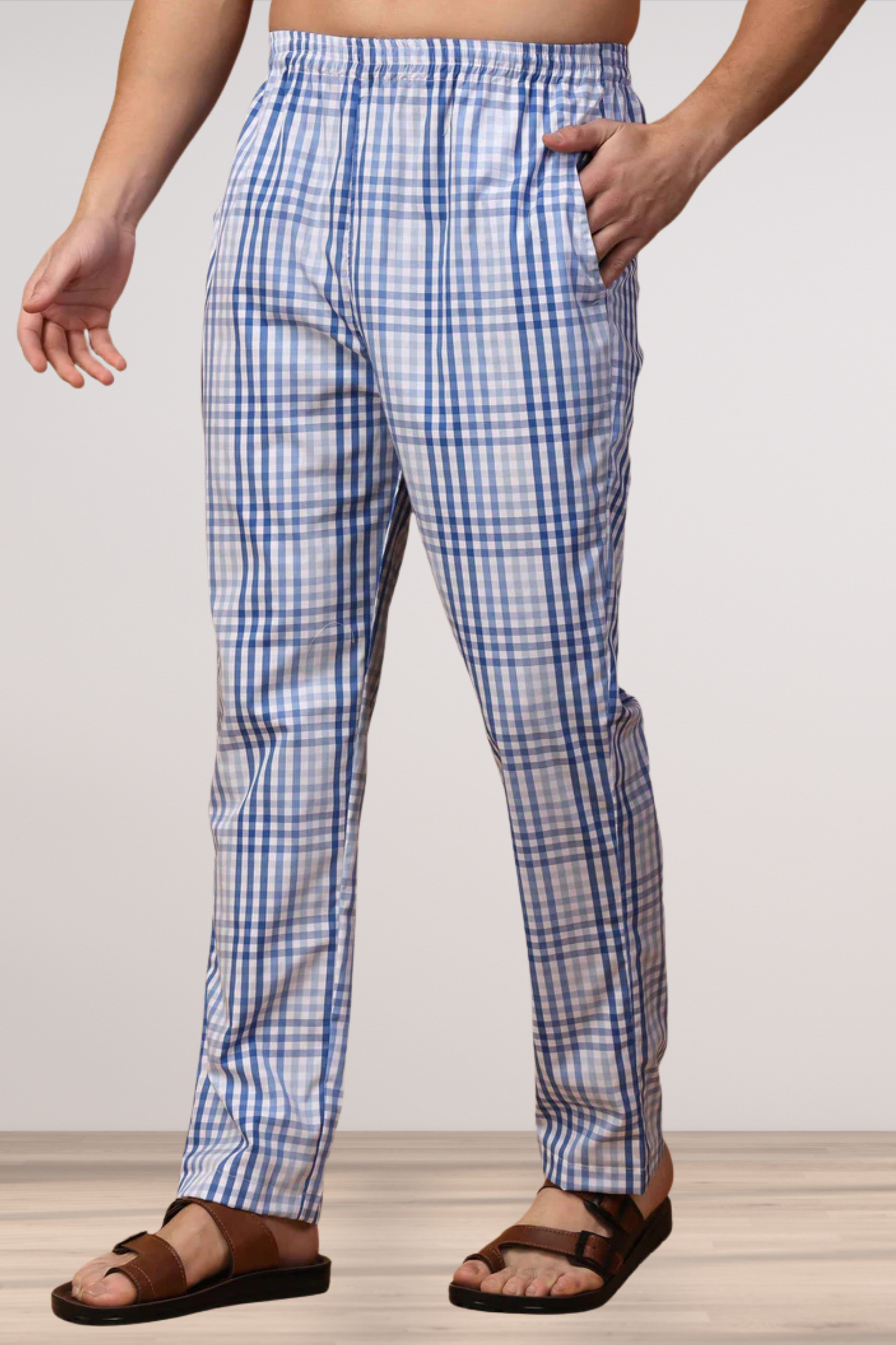 Ocean Checked Comfort Cotton Pajama