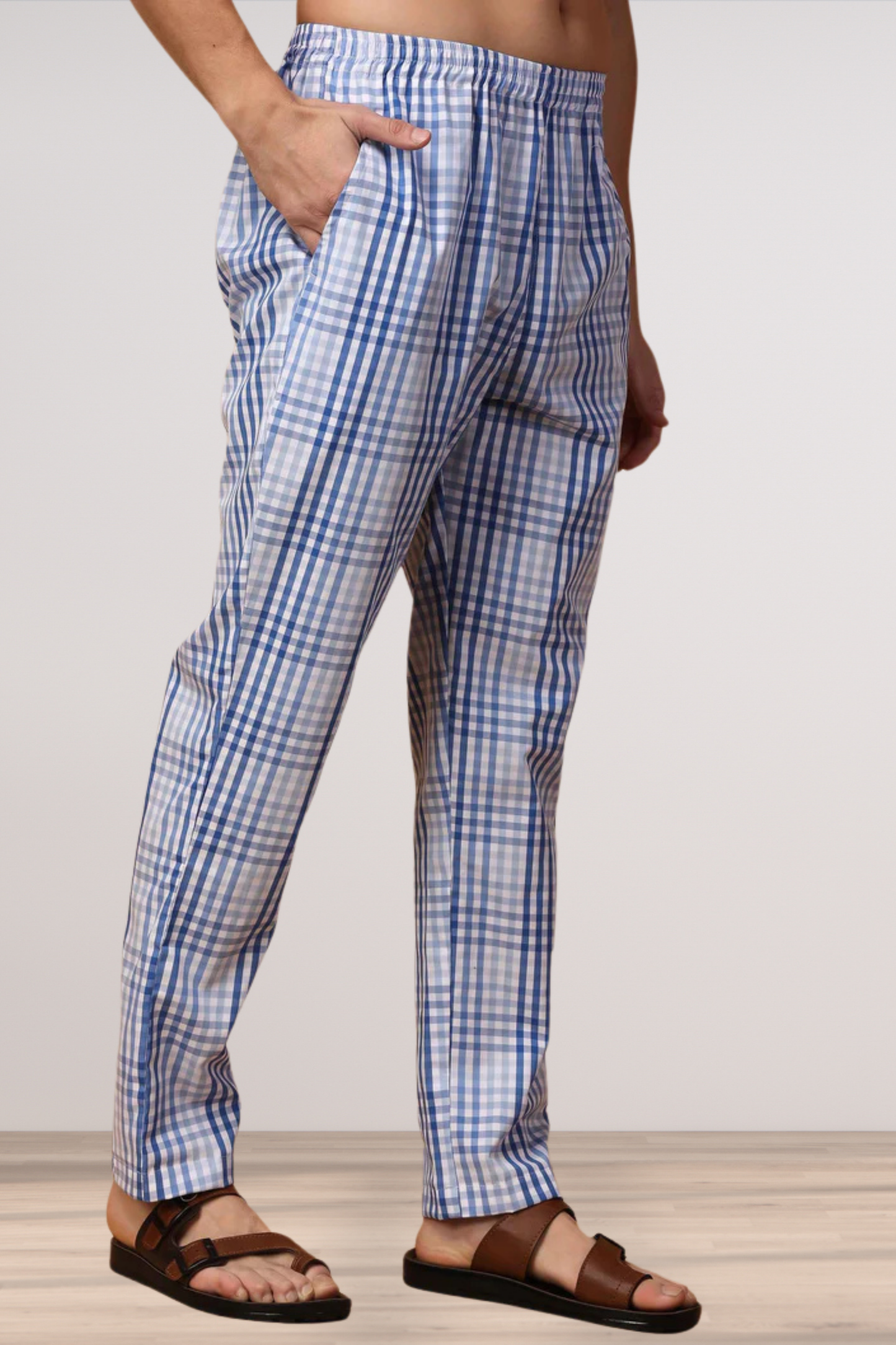 Ocean Checked Comfort Cotton Pajama