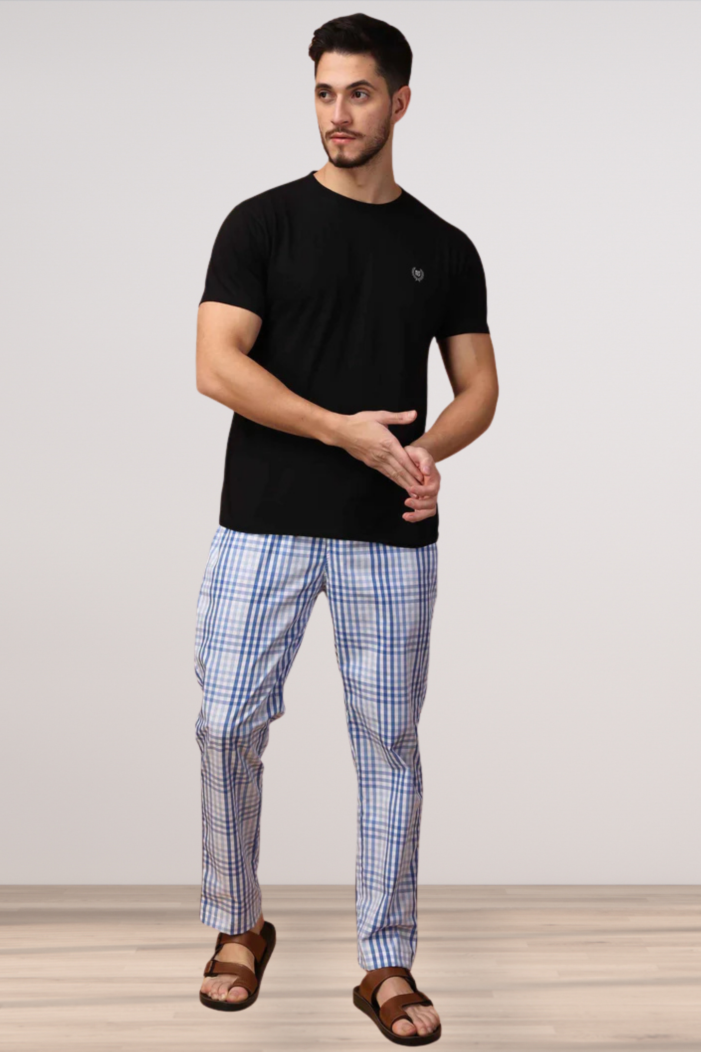 Ocean Checked Comfort Cotton Pajama