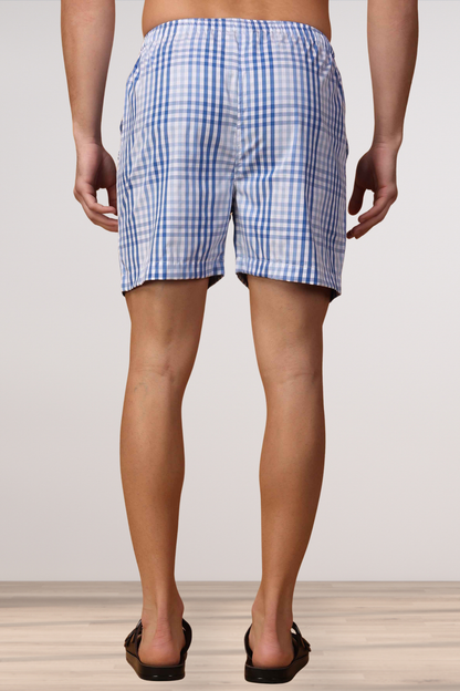 Ocean Checked Comfort Shorts