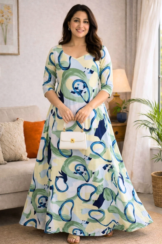 Ocean Mist Summer Dress With Pockets