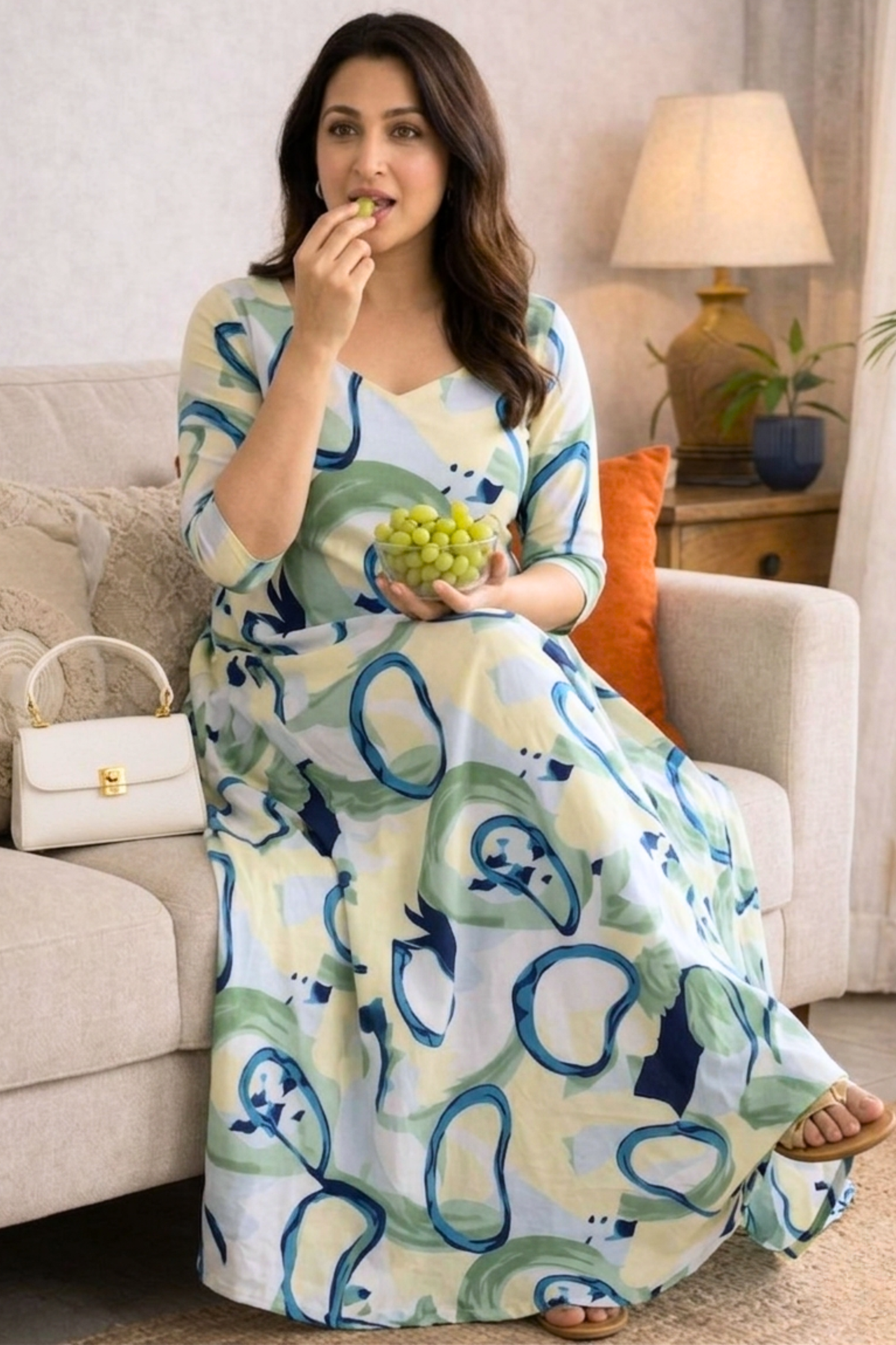 Ocean Mist Summer Dress With Pockets