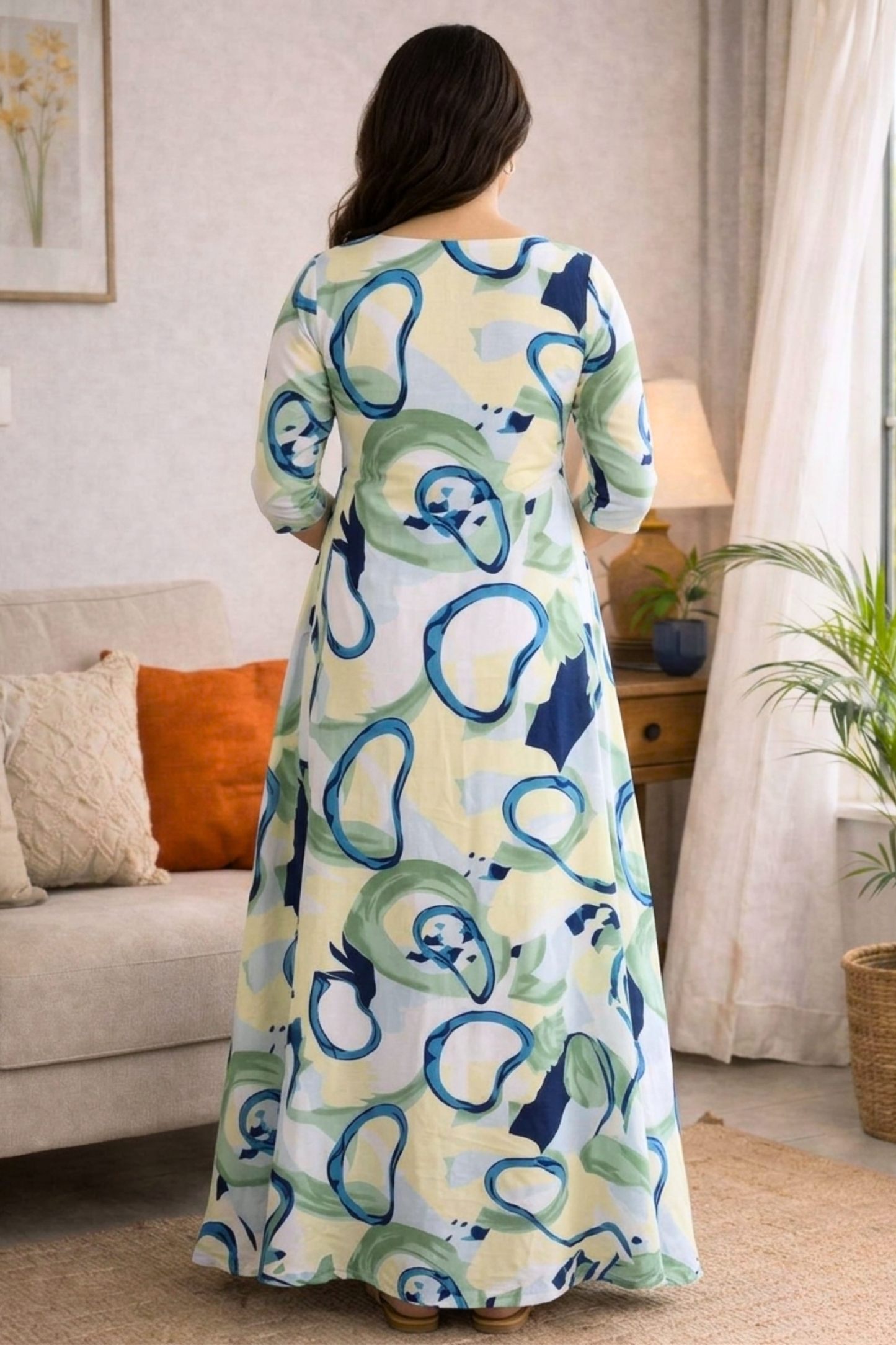 Ocean Mist Summer Dress With Pockets
