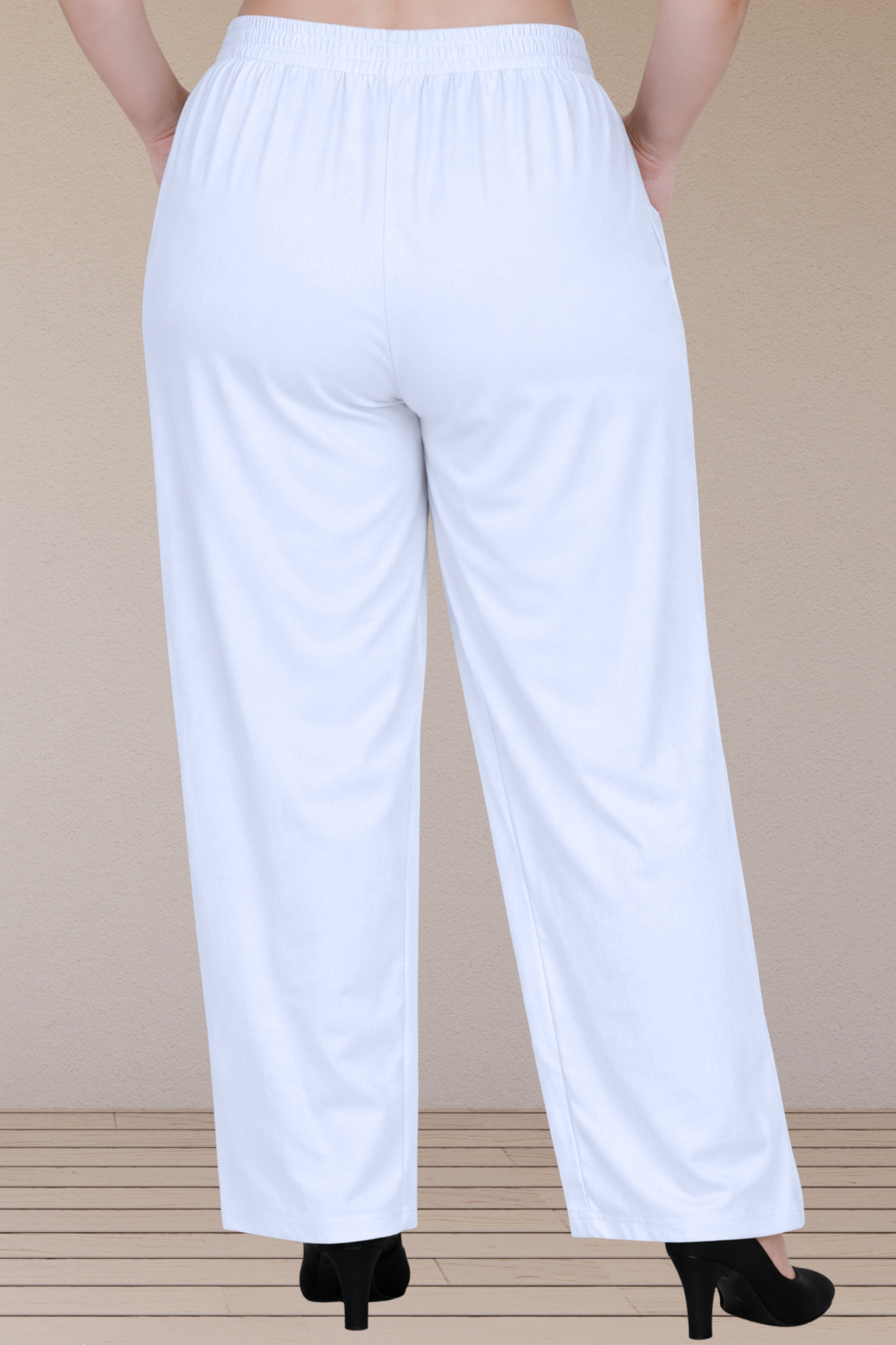 Powder Blue Belted Cotton Palazzo