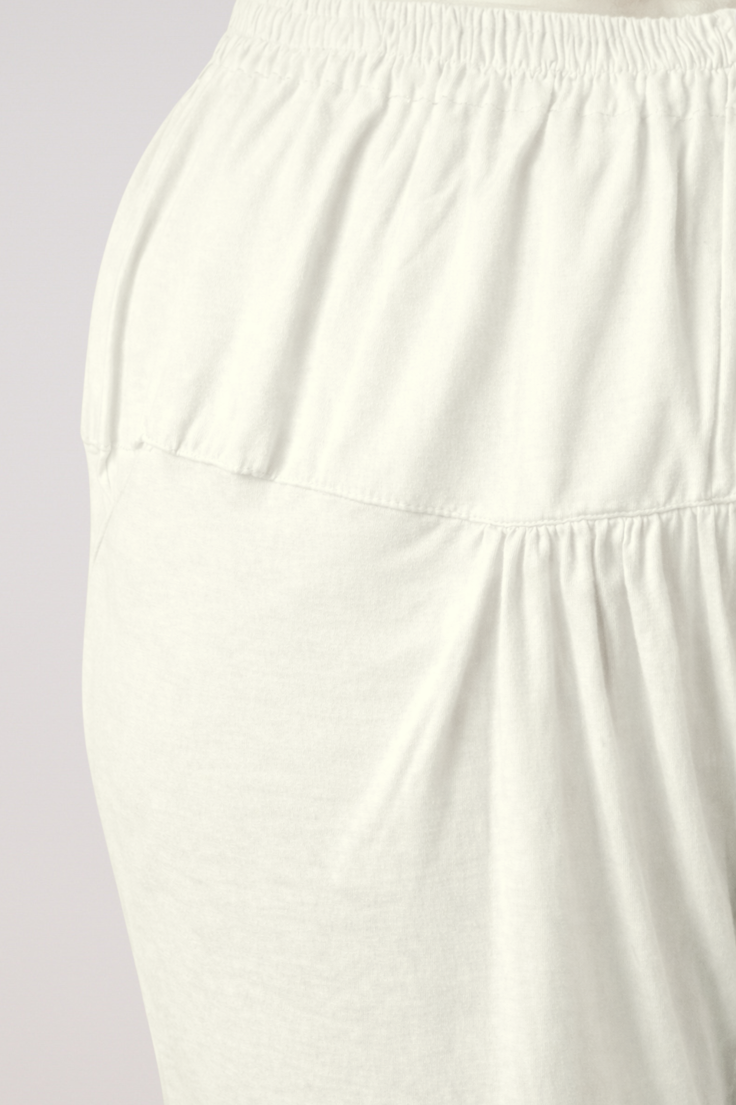 Off White Cotton Churidar Pants