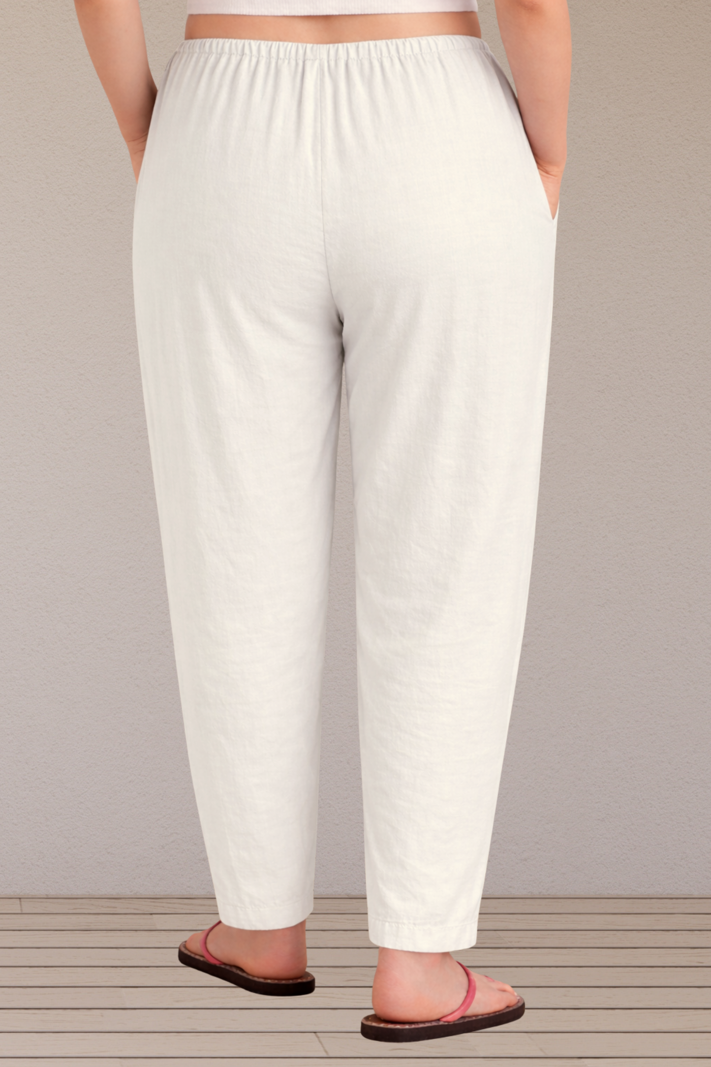 Off White Easy Fit Cotton Maternity Salwar