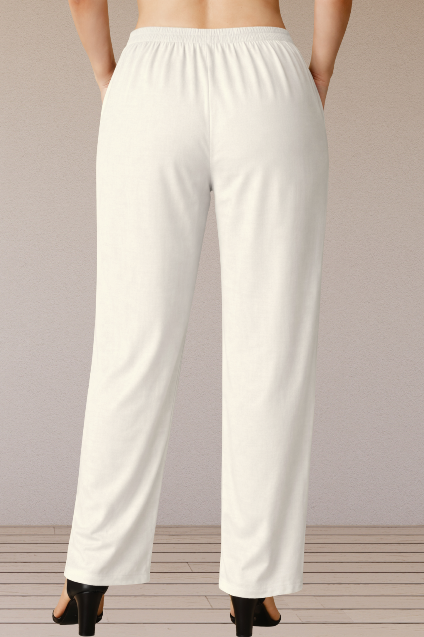 Off White Rayon Kurti Pant