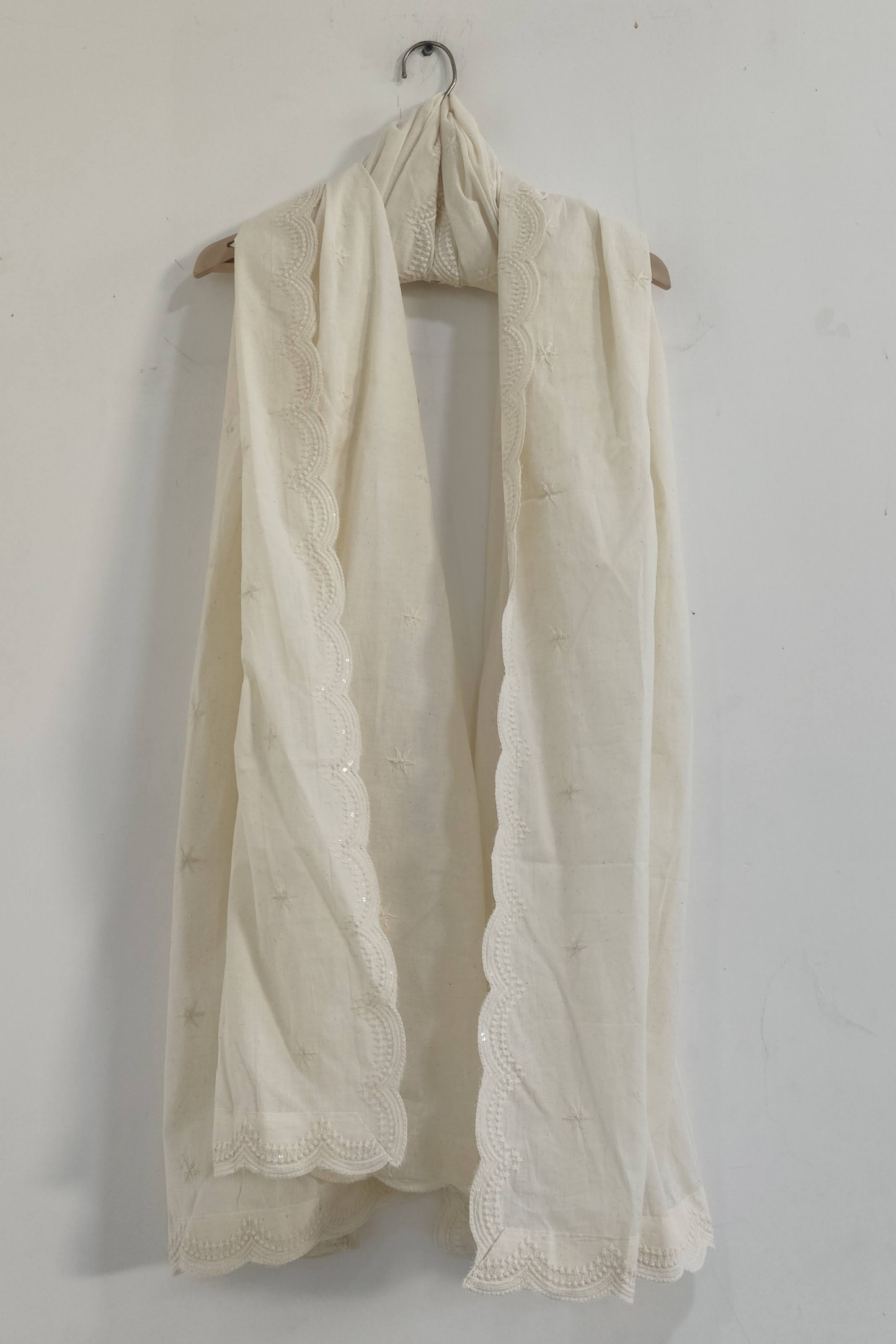 Off White Sequin Dupatta