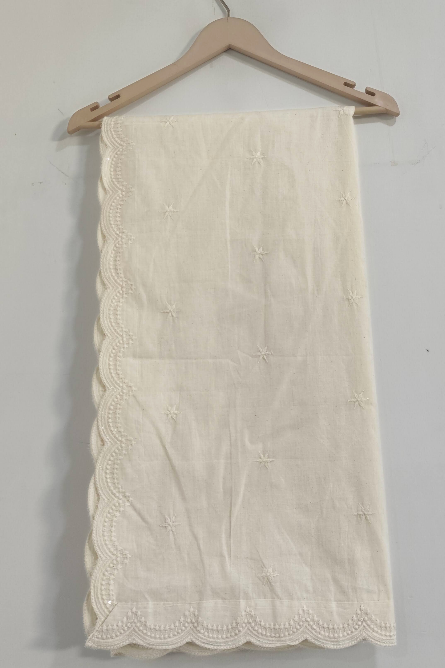 Off White Sequin Dupatta