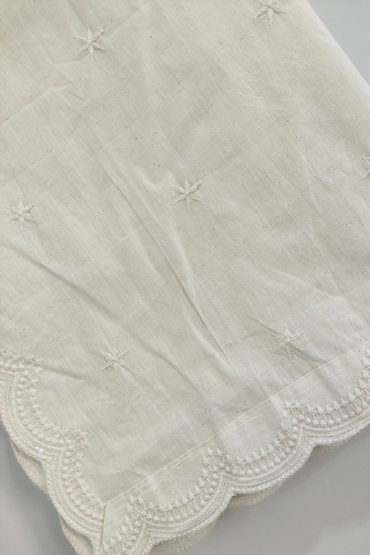 Off White Sequin Dupatta