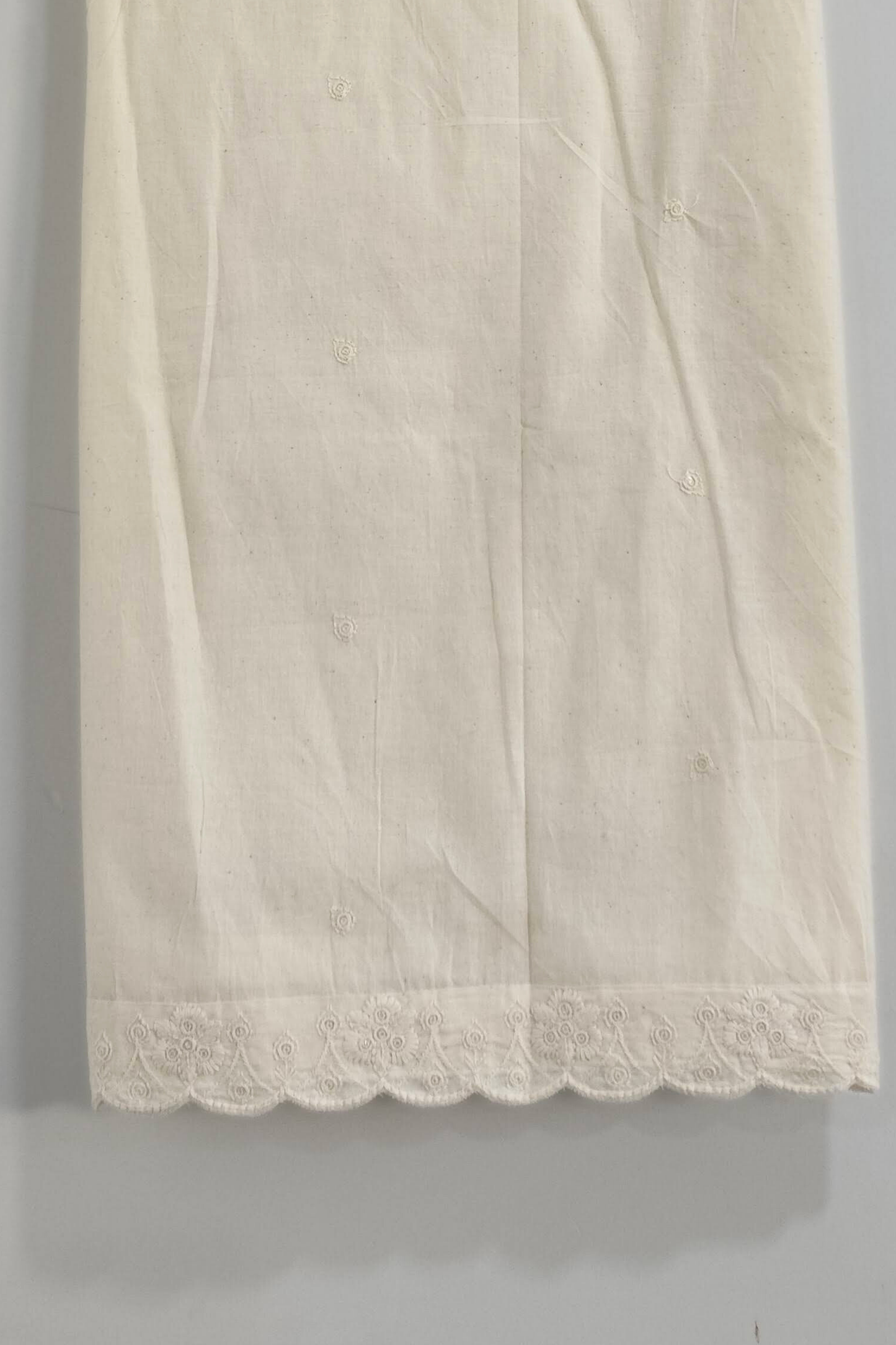 Off White Sequin Mul Cotton Dupatta