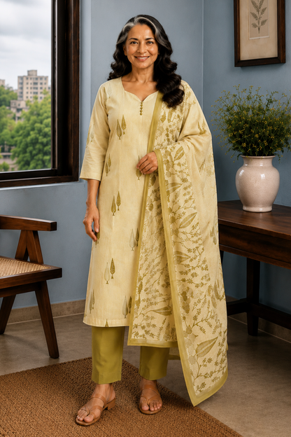 Oh, So Pista Cotton Straight Suit