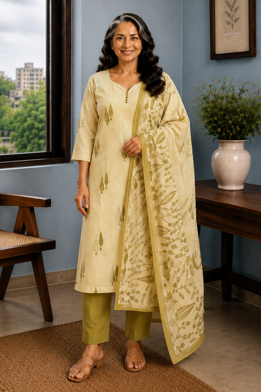 Oh, So Pista Cotton Straight Suit
