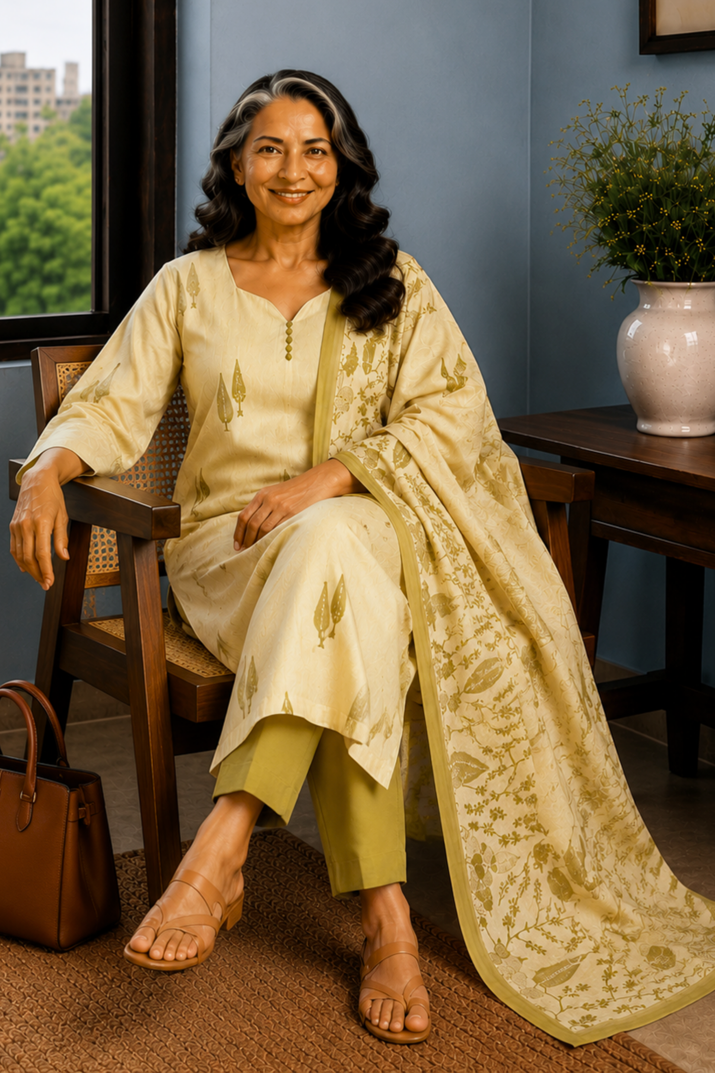 Oh, So Pista Cotton Straight Suit
