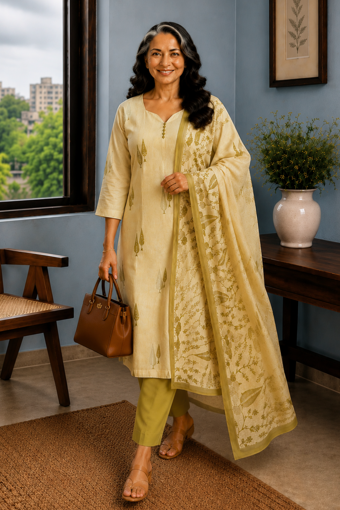 Oh, So Pista Cotton Straight Suit