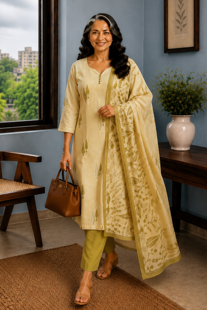 Oh, So Pista Cotton Straight Suit